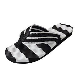 Mumuj Herren Grün Badelatschen Herren Blue Schlappen Herren Schuhe Flachboden Fischgrät Hausschuhe Flip Flops Mode Sandalen Flachboden Herren Flip Flops Strand Männer rutschfeste Dicke (White, 40) von Mumuj