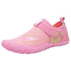 Mumuj Sneaker Herren Wasserschuhe Männer und Frauen schnell trocknende Schuhe Wandern Schwimm- und Tauchschuhe Tracing Schuhe leicht atmungsaktiv einfarbig lässig (Pink, 37) von Mumuj