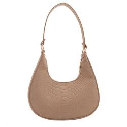 Mumuve 2024 Achseltasche, Filz, Schultertaschen für Mädchen, Frauen, Tasche, Unterarmtasche, khaki, As shown in the picture (error 1-3cm) von Mumuve