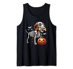 Skeleton Beagle Halloween Carved Pumpkin Costume Owner Tank Top von Musical, Musician Halloween Costume