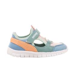 Mustang Kids Unisex für Kinder. 48706 Turnschuhe Submarine Blau (32), Stoff, Wohnung, 1 bis 3 cm, Schnürsenkel, Lässig, Sportlich, Sportbekl von Mustang Kids