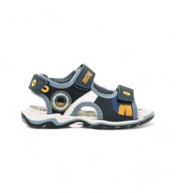 Mustang Kids für Damen. 48741 Navy River Sandalen (31), Wohnung, Klettverschluss, Lässig, Marine von Mustang Kids