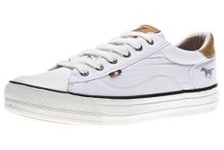 Mustang Damen Canvas Sneaker Weiß, Schuhgröße:EUR 45 von Mustang