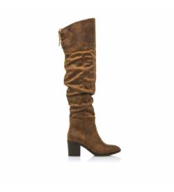 Mustang für Damen. 52952 Braun Miriana Casual Stiefel -Höhe Absatz 7Cm (40), 5 bis 8 cm, Reißverschluss, Lässig von Mustang