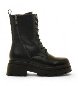 Mustang für Damen. 53261 Stiefel 53261 schwarz (38), 3 bis 5 cm, Reißverschluss, Lässig von Mustang