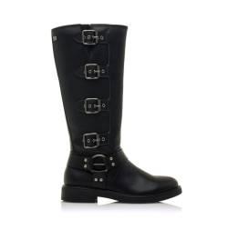 Mustang für Damen. 59562 Bruna Stiefel schwarz (36), Wohnung, 1 bis 3 cm, Reißverschluss, Lässig von Mustang