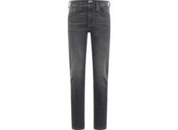 Slim-fit-Jeans MUSTANG "Style Orlando Slim" Gr. 33, Länge 32, 302 schwarz, Herren, 99% Baumwolle, 1% Elasthan, Jeans von Mustang