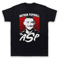 My Icon Art & Clothing Nathan Aspinall The Asp Darts Tribute English Player Herren T-Shirt, Schwarz, XL von My Icon Art & Clothing