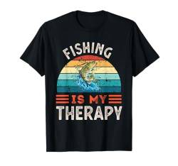 Angeln ist meine Therapie Lustig T-Shirt von My Therapy