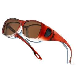 Myiaur Polarisierte Überzieh Sonnenbrille Herren Damen, Sonnenbrille für Brillenträger Trendy Design, UV400 Schutz für Autofahren von Myiaur