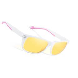 Myiaur Quadratische Nachtsichtbrille für Männer Polarisiert Fahren Outdoor Sport NV3077-V5 von Myiaur