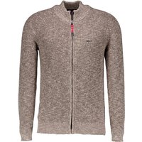 N.Z.A. Herren Cardigan beige Baumwolle unifarben von N.Z.A.