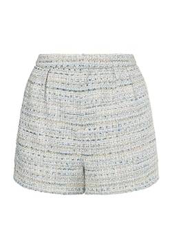 NAEMI Damen Bouclé Shorts 19429034-NA01, Hellblau Mehrfarbig, S von NAEMI