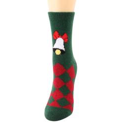 NAFING Weihnachtssocken Damen, Weihnachts Bunte Socken, Wintersocken Damen, Fleece Socken Damen, Thermosocken Damen, Wollsocken Damen, Weihnachtsstrümpfe Damen, Warme Socken Damen von NAFING