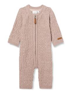 NAME IT Baby-Mädchen NBFWRILLA Wool LS Knit Suit XXIII Jumpsuit, Sphinx, 80 von NAME IT