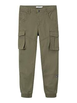 NAME IT Jungen Nkmryan Cargo R TWI Pant 2222-Ba Noos Hose, Deep Lichen Green, 146 von NAME IT