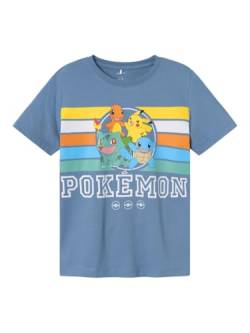 NAME IT Jungen Nkmjust Pokemon Top Box Noos Sky T-Shirt, Dark Denim, 158-164 EU von NAME IT