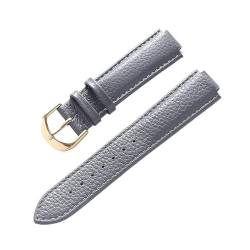 NASUNJIA Geeignet für Cartier Blue Ballonband, Lychee Grain Leder, weiches Leder, 12 mm, konvexes Armband, Zubehör für Damen und Herren, 16X9mm, Achat von NASUNJIA