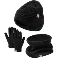 NATICY Mütze & Schal 3-teiliges Winterset Mit Mütze, Schal Und Handschuhen Für von NATICY