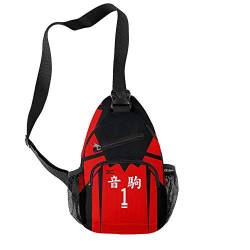NCTCITY Damen Herren Brusttasche Schleuder Rucksack Umhängetasche Schultertasche Tasche Sporttasche Anime 3D-Druck Canvas Crossbody Bag für Reisen Wandern Camping von NCTCITY