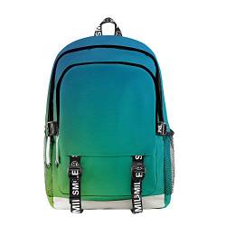 NCTCITY Farbverlauf Rucksack Student Daypack Schultasche 3D-Druck Geschenkwaren Laptoptasche Bookbag Reise Schule Für Männer Frauen Jungen Mädchen von NCTCITY