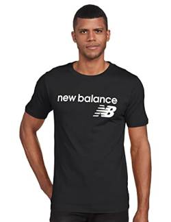 New Balance Classic Core Logo T-Shirt Herren schwarz/weiß, M von NEW BALANCE