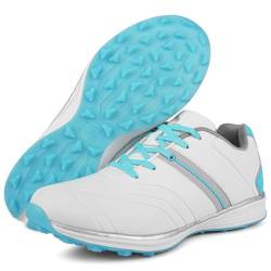 NGARY Damen Golfschuhe ohne Spikes aus Leder, rutschfest, für das Golftraining,B,35 EU von NGARY