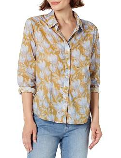 NIC+ZOE Damen Midday Meadows Crinkle Shirt, Blau Multi, Klein von NIC+ZOE