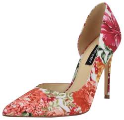 Nine West Damen Folowe Pumps, White Blooms Floral Multi 146, 39.5 EU von NINE WEST