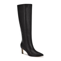 Nine West Damen Lorthey Kniehohe Stiefel, Schwarzes Leder, 36 EU von NINE WEST