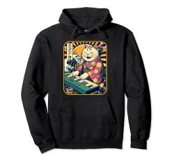 Japanische Samurai-Katze spielt das Keyboard Pullover Hoodie von NINJA KITTEN WARRIORS