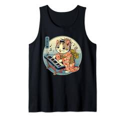 Japanische Samurai-Katze spielt das Keyboard Tank Top von NINJA KITTEN WARRIORS