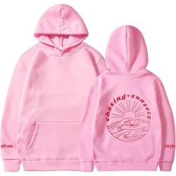 NIUHE Everything Comes in Waves Damen Kapuzenpullover Langarm Sport Casual Chasing Sunsets Unisex Pullover Sweatshirts Women Hoodies(Rosa 01,S) von NIUHE