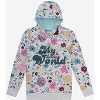 Kinder-Mädchen-Hoodie mit verspieltem Muster von NKD