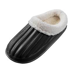 Hausschuhe Herren Winter Pantoffeln Plüsch Gästehausschuhe Set Indoor Slippers Men Warme Gefüttert Filzpantoffeln Herrenhausschuhe Hauslatschen Schlappen Winterhausschuhe Hauspatschen Freizeitschuhe von NKPUYT