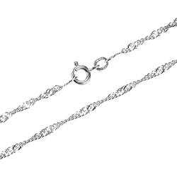 NKlaus 18,5cm Armband Singapur Kette 925 Sterling Silber Damen Amrkette Silberkette 2311 von NKlaus