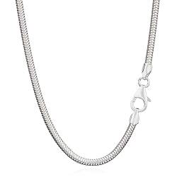 NKlaus 42cm Schlangenkette 925 Silber elegante Halskette Breite: 2,4mm Collier 9,3g schwer 5941 von NKlaus