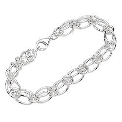 NKlaus Armband 925 Sterling Silber 18,5cm Designer Kette Damen designer Armbandkette 12710 von NKlaus