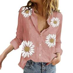 Karierte blusen Damen Bluse Damen Langarm Streifen Oberteile Casual Langarmshirt Tops Lose Baumwolle Tunika Hemd Langarm Elegant Streifen Bluse Tunika Shirt Casual Hemd Oberteil Blusenshirt L von NNGOTD