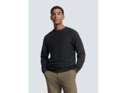 Rundhalspullover NO EXCESS Gr. L, schwarz (black) Herren Pullover mit Melange Optik von NO EXCESS