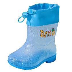 NOAGENJT Gummistiefel Kinder wasserdichte Stiefel Regenschuhe für Kleinkinder Jungen Mädchen 1-8 Jahre Kinder Gummistiefel 22 Gummistiefel MäDchen 27 von NOAGENJT