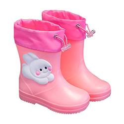 NOAGENJT Unisex Kinder Gummistiefel Halbschaft Regenstiefel Kinder Gummistiefel 25/26 Gummistiefel MäDchen 27 von NOAGENJT