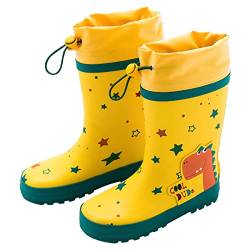 NOAGENJT Unisex Kinder Gummistiefel Halbschaft Regenstiefel Kinder Gummistiefel Jungen 23 Gummistiefel MäDchen 27 von NOAGENJT