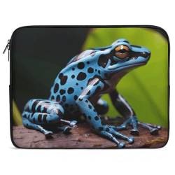 Dart Frog Laptoptasche, stoßfest, schmale Aktentasche, Handtasche, Blau von NONHAI