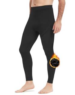 NOOYME Lange Unterhosen Herren Thermohose Herren warme Unterhose Männer Lang Thermounterwäsche Herren Funktionsunterwäsche Skiunterwäsche Thermo Unterhose Herren Leggings Herren für Winter Sport von NOOYME