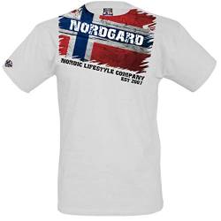 NORDGARD Viking Shirt Flagg (L) weiß von NORDGARD