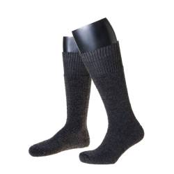 NORDPOL Stiefellange Thermosocke "Immerwarm" aus Vollplüsch (Woll-Polyester-Gemisch), 3 Paar, anthrazit, Made in Germany, Gr. 39-41 von NORDPOL-Strümpfe