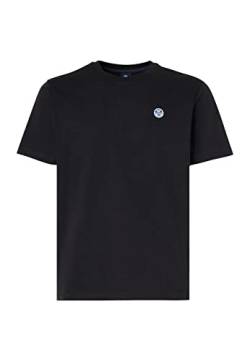 NORTH SAILS Herren S/S T-Shirt W/Logo, Schwarz, 58 von NORTH SAILS