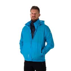 NORTHFINDER Ultraleichte Regenjacke Herren Wasserdicht Atmungsaktiv | Fahrrad Regenjacke Herren Laufjacke Ultraleicht | Windjacke Regenjacke Zusammenfaltbar | Packable Rain Jacket Blue XL von NORTHFINDER