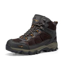 NORTIV 8 Herren Trekkingschuhe Wanderschuhe Outdoorschuhe Wanderstiefel Wasserdicht Hiking Boots Kletterschuhe Bergsteigen Klettern Wandern Schuhe BRAUN JS19004M Größe 44EU/10.5US von NORTIV 8